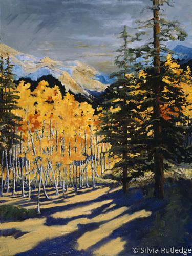 Painting-Landscape-Tahoe Aspens I