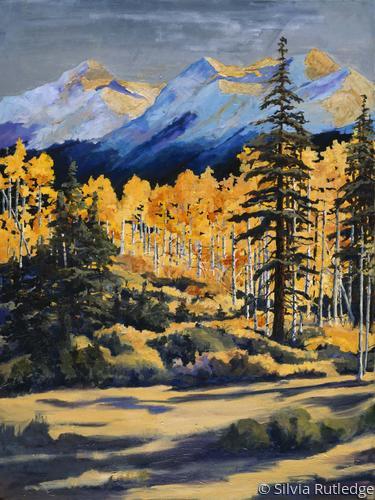 Painting-Landscape-Tahoe Aspens II