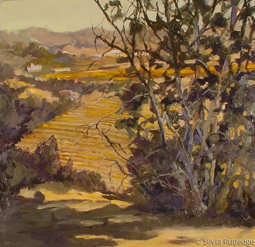 Painting-Landscape-Roadside Sunset
