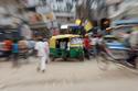 Photography-Blasting Rikshaw, New Delhi