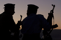 Photography-Soldier's silhouette, Shibam