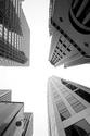 Photography--Black & WhiteVertical Skyline, Central