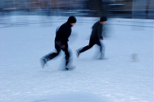 Photography-Football on the snow
