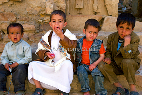 Photography-Little boys, Shibam