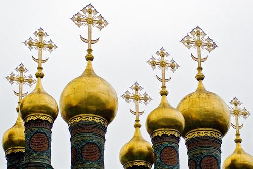 Photography-Cathedral Domes, Kremlin, Moscow