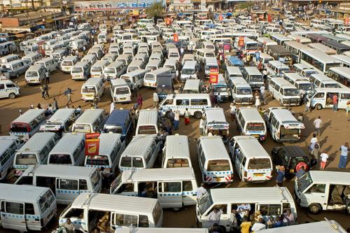 Photography-Taxi Parking, Nakasero Market, Kampala