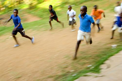 Photography-Chasing the Ball, Kampala