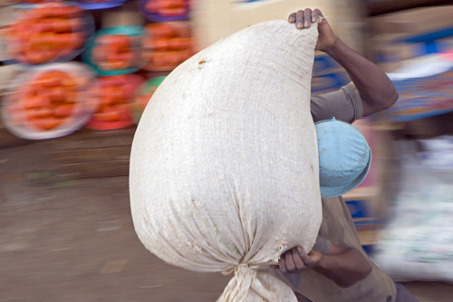 Photography-Heavy Load, Owino Market