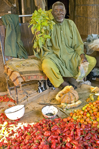 Photography-Man With Fruits