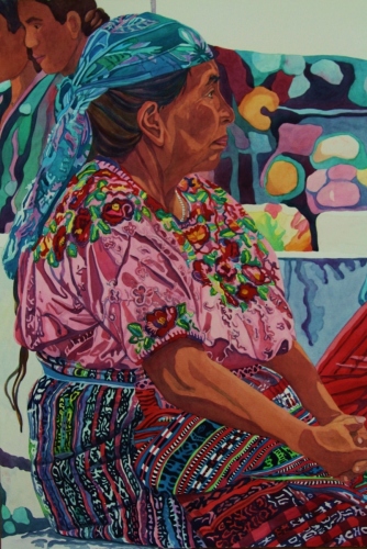 Woman in a Turquoise Scarf
