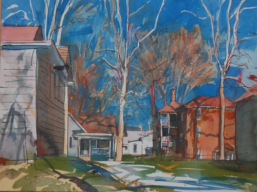 Midwest Town in Winter