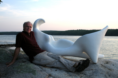 Artist with She-shell Reclining