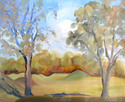 Painting-Hopewell Mounds with Trees