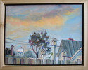 Painting--Oil-CityscapeBeyond the Fence