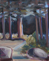 Painting--Oil-Plein AirSierra Nevada at Dusk