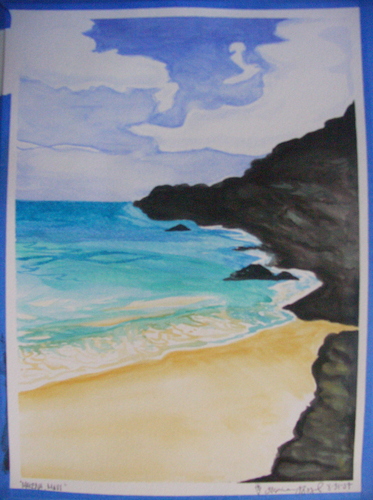 Makena%2C%20Maui%20Watercolor (large view)