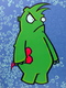 Painting--AcrylicA Monster Stole My Heart