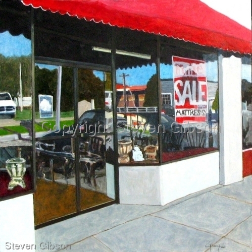Painting-Cityscape-Mattress Sale