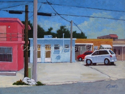 Painting-Cityscape-10th Street Alley