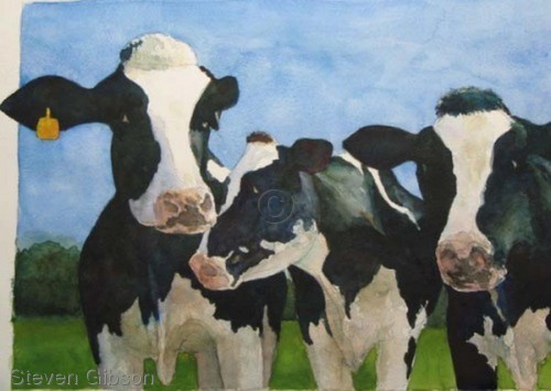 Painting-Animals-Bovine Beauties