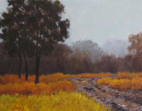 Painting-Path Through the Trees