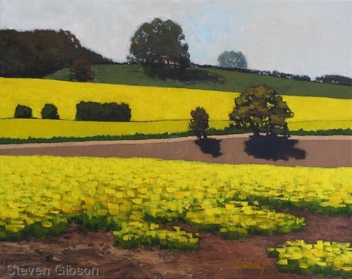 Painting-Landscape-Yellow Fields