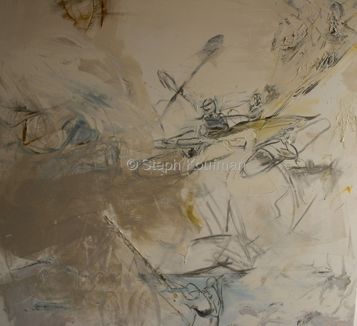 Painting-Abstract-kayak polo III