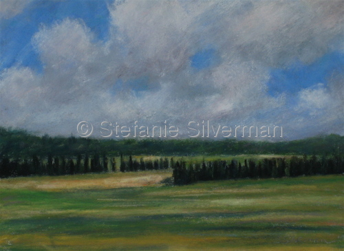Painting-Pastels-Provence Vista