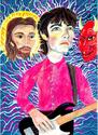 Steve Kilbey,Kilbey,self portrait,painting,pastel,gouache - Portrait Painting