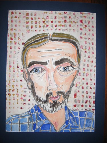 Self Portrait with Tiles