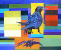 Painting-Abstract Ravens