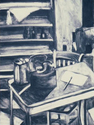 SOLVENT CANS ON THE TABLE