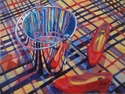 Sue Cho - Bucket and red shoes