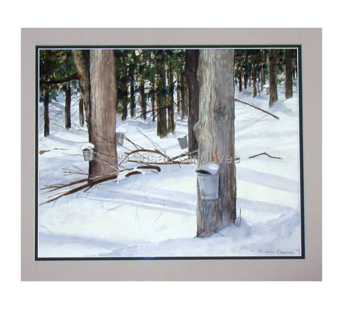 Painting-Landscape-Vermont Drippings