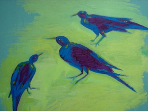 Painting-Bluebirds