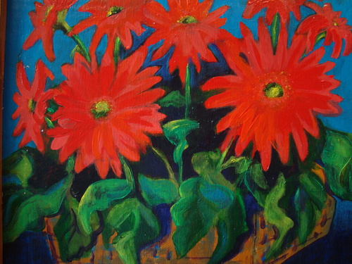 Painting-Floral-Gerbers