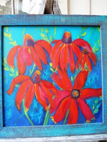 Painting-Floral-Red floral