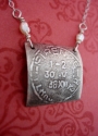 Florence%20%28Firenze%29%20Impression%20Vintage%20Postmark%20Necklace (thumbnail)