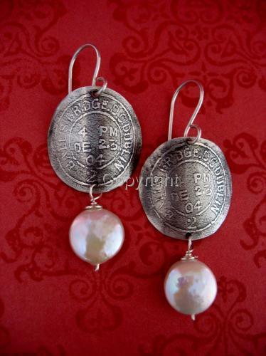 Dublin%20Vintage%20Postmark%20Earrings (large view)