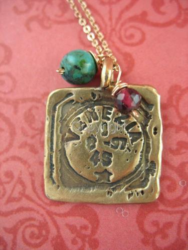 %22Venezia%22%20Postmark%20Necklace%20in%20%22Thai%20Gold%22 (large view)
