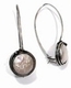 Jewelry-Coin Pearl Earrings on Elongated Earwires