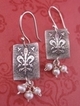 Jewelry--Noble Metals-EarringsFleur-de-lis Earrings-Small