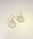 Jewelry--Noble Metals-EarringsSmall Circle Earrings with Baby Coin Pearls