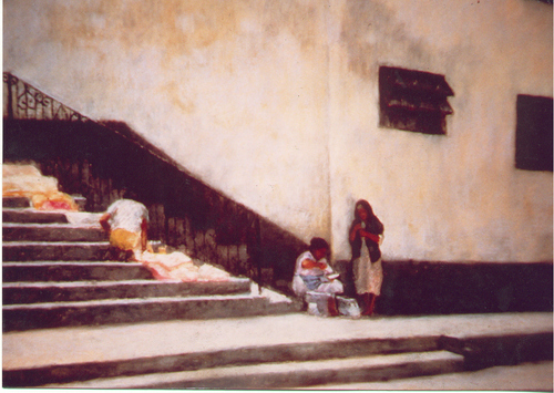 Painting-Cityscape-The Cloth Sellers