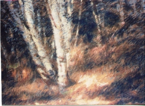 Painting-Landscape-Birch Grove