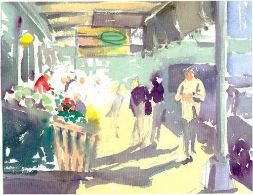 Painting-Figurative-Pike's Market