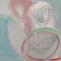 Painting-Aqua with Red