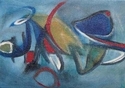 Painting-Blue Shaped