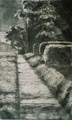 Print Making-Figurative-Sidewalk