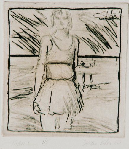 Print Making-Abstract-Mamie at the Beach